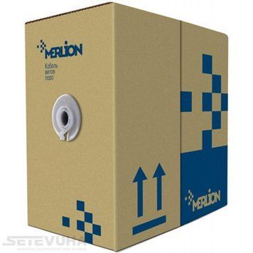 Кабель витая пара Merlion FTP Cat 5e PVC 4 х 2 х 0.51 (Merlion_11354) H00000037559 фото