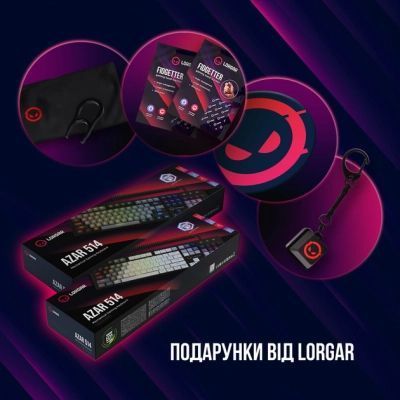 Клавіатура Lorgar (LRG-GK514B-UA) H00000425972 фото