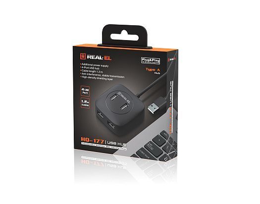USB-хаб REAL-EL (EL123110009) H00000445860 фото
