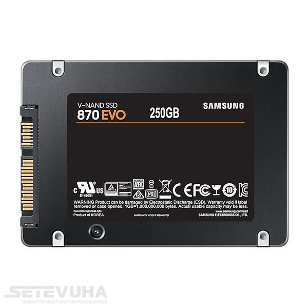 SSD диск Samsung 870 EVO 250ГБ SATA III 2.5" 3D NAND TLC (MZ-77E250BW) H00000036952 фото