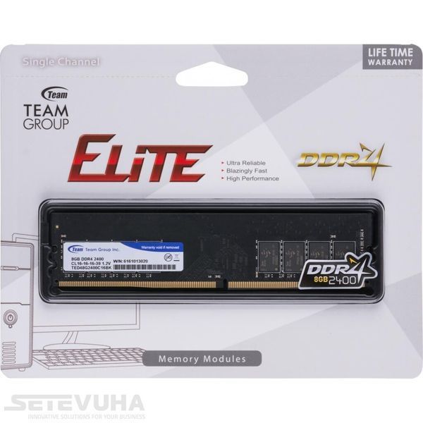 Оперативная память Team Elite DIMM DDR4 8ГБ (TED48G2400C1601) H00000011826 фото