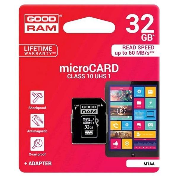 Карта памяти GOODRAM UHS-I microSD 32ГБ (M1AA-0320R12) H00000054685 фото