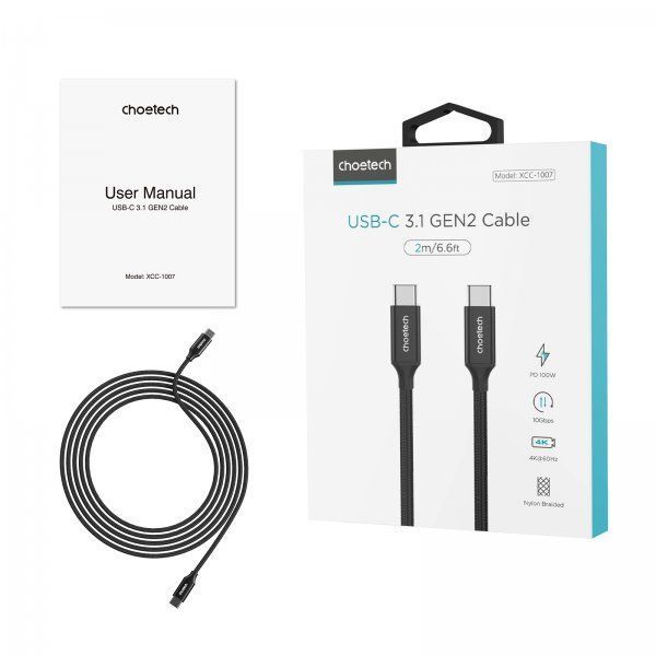 Кабель Choetech (XCC-1007-V2-BK) H00000416468 фото
