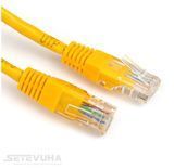 Патч корд Kingda UTP Cat. 5e 3 м PVC Жовтий (PAUT3300-Yl) H00000006400 фото
