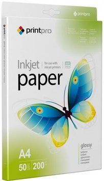 Бумага PrintPro А4 200 г/м&sup2; 50 шт. (PGE200050A4) H00000177306 фото