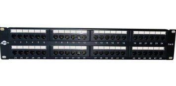 Патч-панель Atcom 2U 48 &times; RJ-45 UTP кат. 6 (P6048) H00000225732 фото
