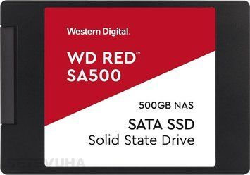 SSD диск WD WD Red SA500 500ГБ SATA III 2.5" 3D NAND TLC (WDS500G1R0A) H00000032089 фото