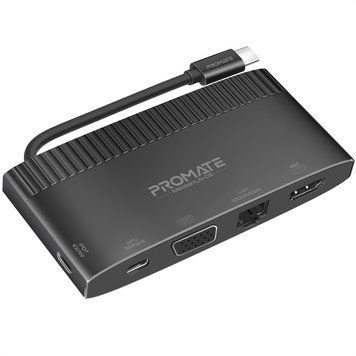 USB-хаб Promate (mediahub-c6.black) H00000446007 фото