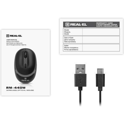 Мышь REAL-EL (EL123200045) H00000457287 фото