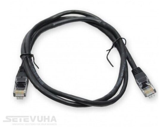 Патч корд Kingda UTP Cat. 5e 3 м PVC Чорний (PAUT3300-BK) H00000002712 фото