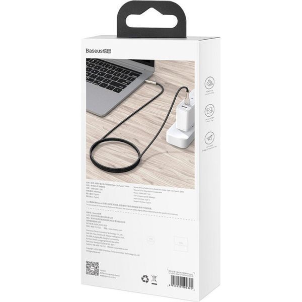 Кабель BASEUS USB Type C - USB Type C 1 м USB 2.0 (CATJK-C01) H00000180330 фото