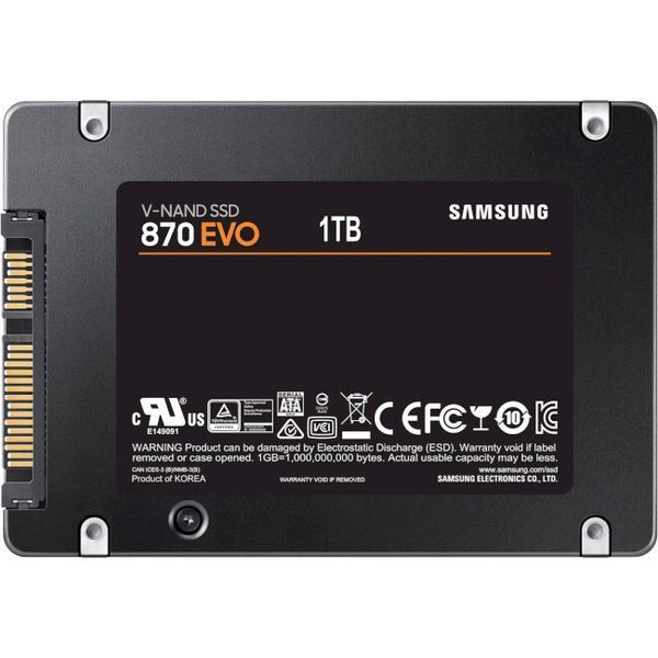 SSD диск Samsung 870 EVO 1ТБ SATA III 2.5" 3D TLC (MZ-77E1T0B/EU) H00000305645 фото