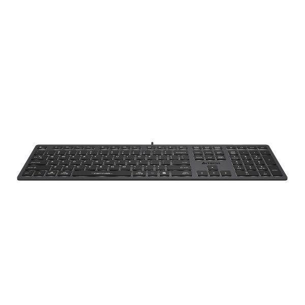 Клавіатура A4Tech провідна (FX60H USB (Grey) White backlit) H00000312619 фото