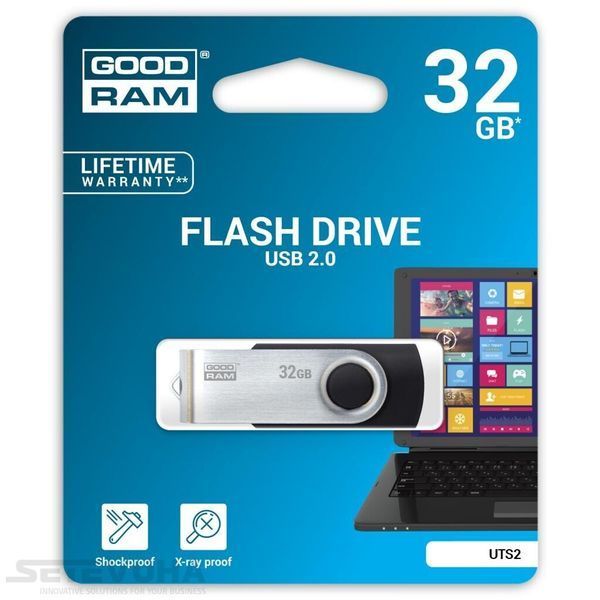 Флеш память USB GOODRAM UTS2 32ГБ USB 2.0 (UTS2-0320K0R11) H00000041204 фото