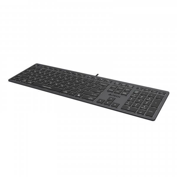 Клавіатура A4Tech провідна (FX60H USB (Grey) White backlit) H00000312619 фото