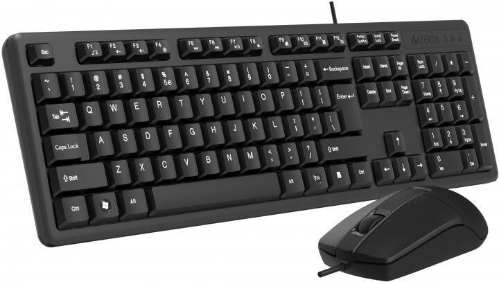 Клавіатура + миша A4Tech провідна (KK-3330S Black) H00000129377 фото