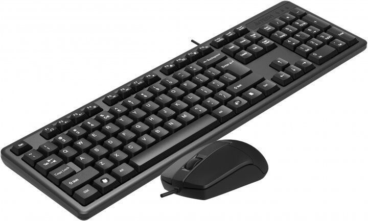 Клавіатура + миша A4Tech провідна (KK-3330S Black) H00000129377 фото