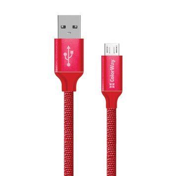 Кабель ColorWay USB Type A - Micro-USB 2 м (CW-CBUM009-RD) H00000204087 фото