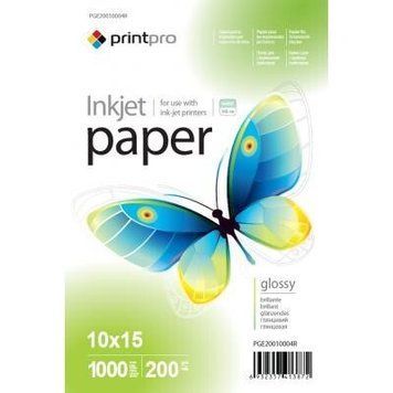 Бумага PrintPro 10x15 200 г/м&sup2; 1000 шт. (PGE20010004R) H00000177307 фото