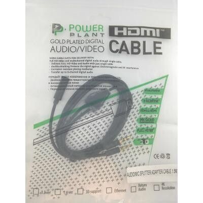 Кабель PowerPlant mini-jack 3.5 мм - mini-jack 3.5 мм 1.5 м (DV00DV4057) H00000204095 фото