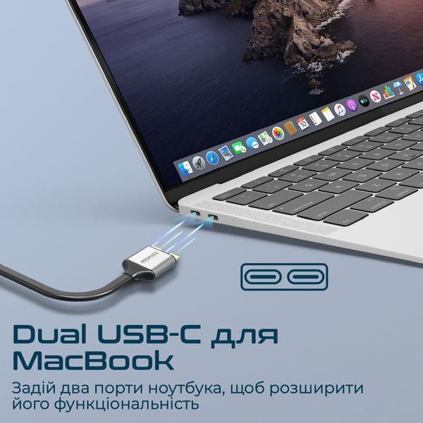 USB-хаб Promate (versahub-mst.grey) H00000446011 фото