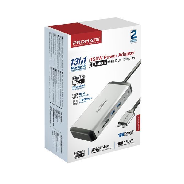 USB-хаб Promate (versahub-mst.grey) H00000446011 фото