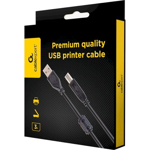 Кабель Cablexpert USB Type A - USB Type B 3 м USB 2.0 (CCFB-USB2-AMBM-3M) H00000180004 фото