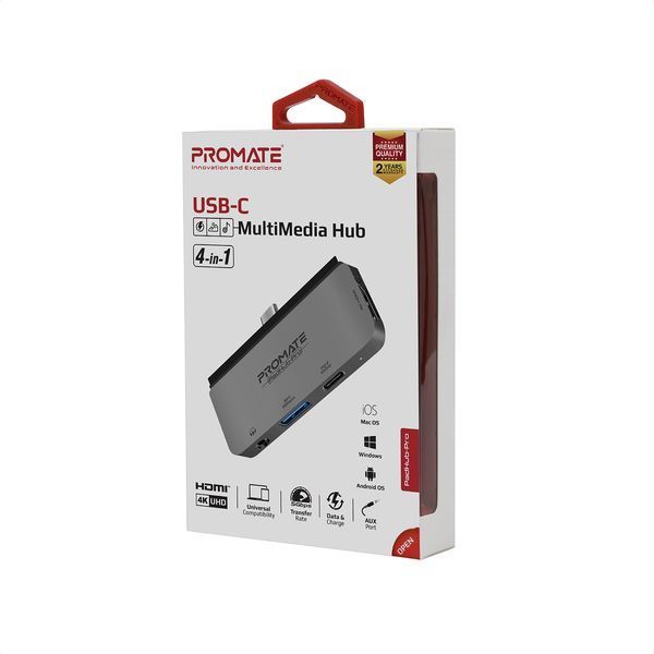 USB-хаб Promate (padhub-pro.grey) H00000446008 фото
