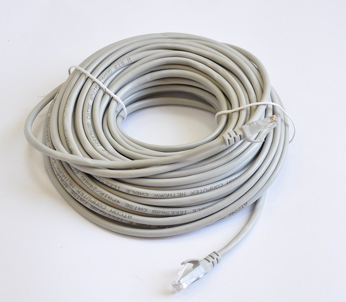 Патч корд Atcom UTP Cat. 5e 20 м PVC Сірий (Atcom_9169) H00000260574 фото