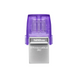 Флеш память USB Kingston DataTraveler microDuo 3C 128ГБ USB Type-C USB 3.2 (DTDUO3CG3/128GB) H00000230784 фото 1