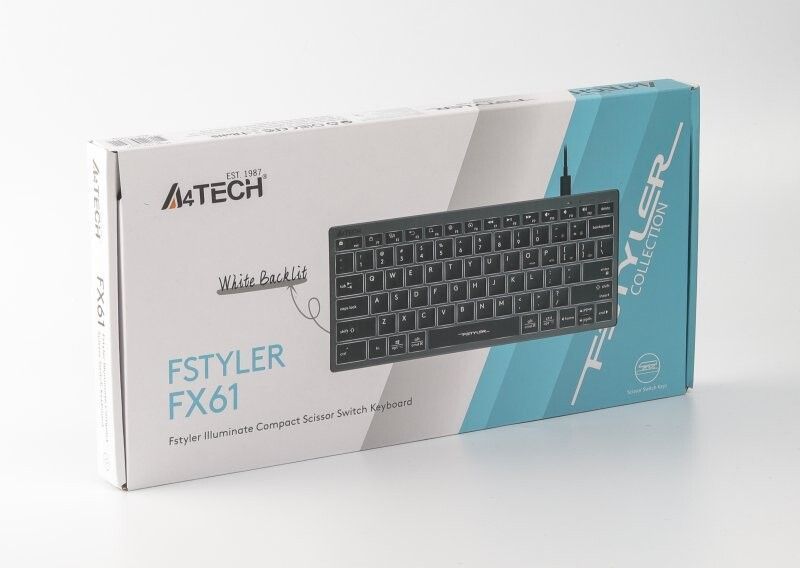 Клавіатура A4Tech провідна (FX61 USB (Grey)) H00000312620 фото
