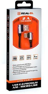 Кабель REAL-EL USB Type A - Micro-USB 1 м USB 2.0 (EL123500031) H00000204109 фото