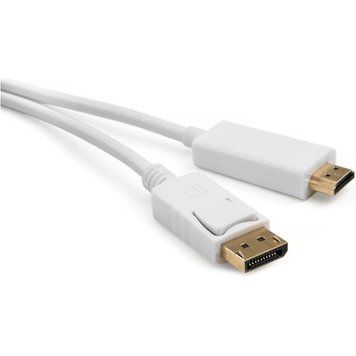Кабель Vinga DisplayPort - HDMI 1.8 м (VCPDPHDMI1.8WH) H00000176068 фото