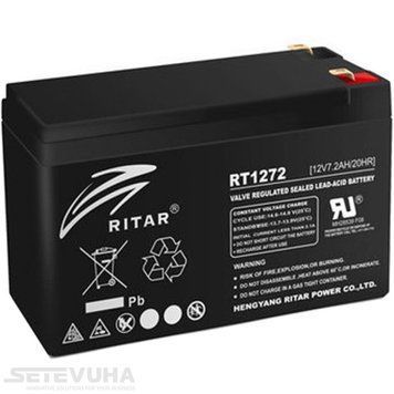 Акумуляторна батарея Ritar 7.2 Аг AGM 12 В (RT1272B) H00000043542 фото