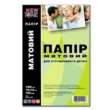 Бумага NewTone 10x15 180 г/м&sup2; 100 шт. (M180.F100N) H00000177199 фото