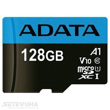 Карта пам'яті ADATA microSD 128ГБ (AUSDX128GUICL10A1-RA1) H00000038285 фото