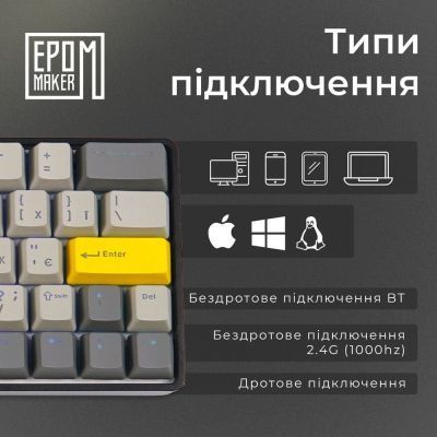 Клавиатура Epomaker (EP64-B-M) H00000457679 фото
