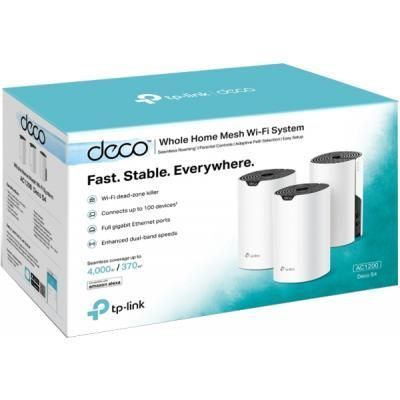 Бездротова точка доступуTP-Link Двохдіапазонний GbE MU-MIMO (DECO-S4-3-PACK) H00000031328 фото