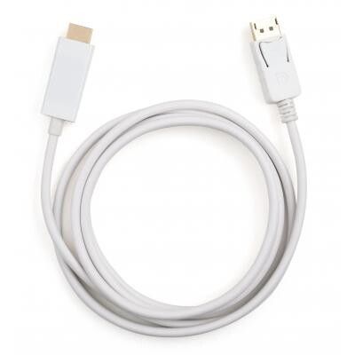 Кабель Vinga DisplayPort - HDMI 1.8 м (VCPDPHDMI1.8WH) H00000176068 фото