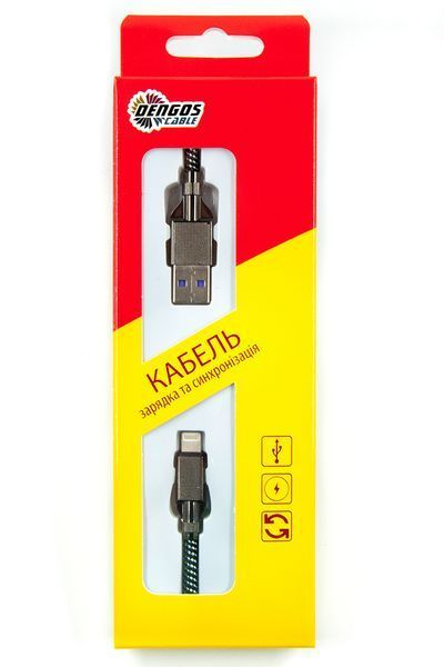 Кабель Dengos (NTK-L-KPR-USB3-BLACK) H00000226817 фото