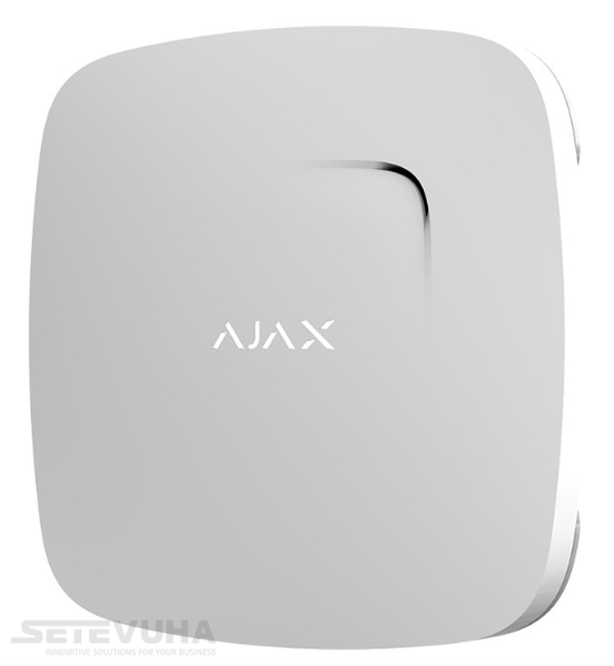 Датчик детектування диму і чадного газу Ajax (FireProtect Plus white) H00000011498 фото