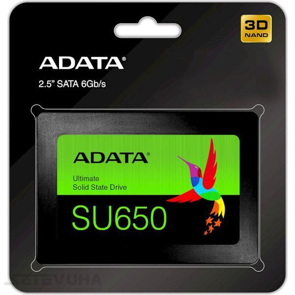 SSD диск ADATA Ultimate SU650 256ГБ SATA III 2.5" 3D TLC (ASU650SS-256GT-R) H00000040669 фото