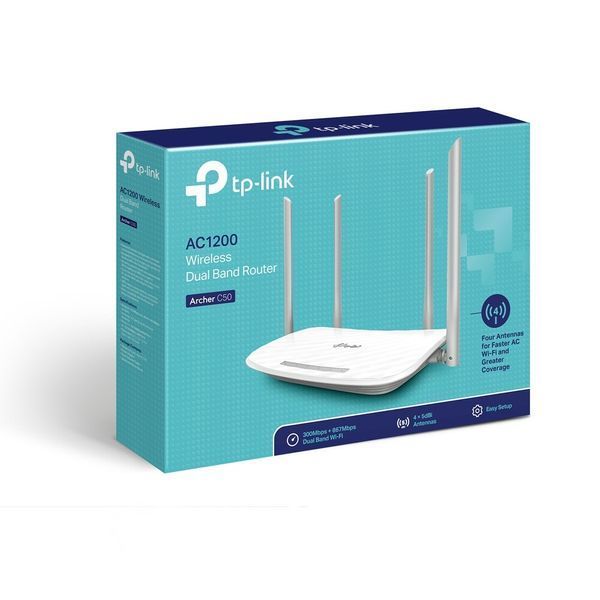Бездротовий маршрутизатор TP-Link Двохдіапазонний (ARCHER C50 V6) H00000310703 фото