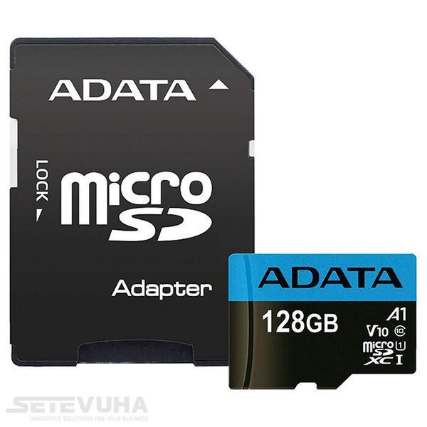 Карта памяти ADATA microSD 128ГБ (AUSDX128GUICL10A1-RA1) H00000038285 фото