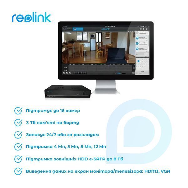 Відеореєстратор Reolink (RLN16-410 без HDD) H00000439853 фото