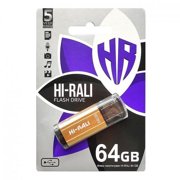 Флеш память USB Hi-Rali Stark series (HI-64GBSTGD) H00000291983 фото