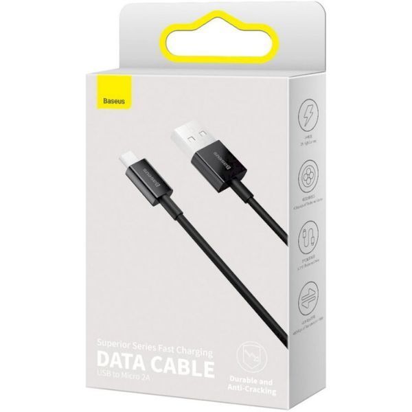 Кабель BASEUS USB Type A - Micro-USB 1 м USB 2.0 (CAMYS-01) H00000180324 фото
