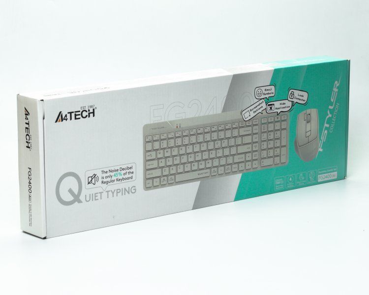 Клавіатура + миша A4Tech (FG2400 Air (Beige)) H00000409886 фото