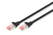 Патч корд DIGITUS S/FTP Cat. 6 0.25 м LSZH Чорний (DK-1644-0025/BL) H00000252504 фото