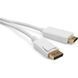 Кабель Vinga DisplayPort - HDMI 1.8 м (VCPDPHDMI1.8WH) H00000176068 фото 1
